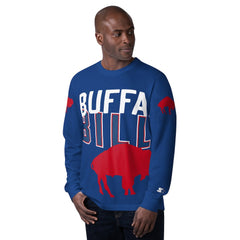 Buffalo Bills Starter Extreme Clutch Hit Vintage Logo Long Sleeve T-Shirt - Royal T-shirts