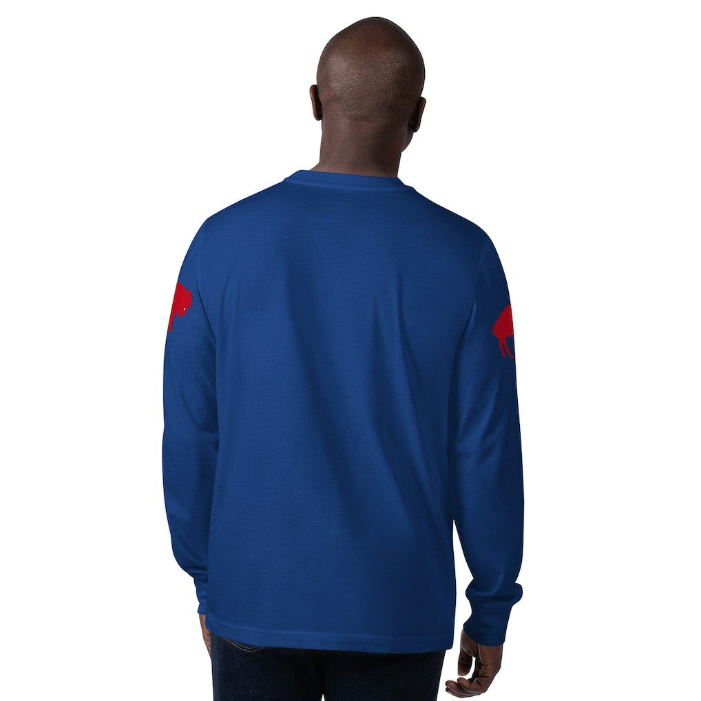 Buffalo Bills Starter Extreme Clutch Hit Vintage Logo Long Sleeve T-Shirt - Royal T-shirts