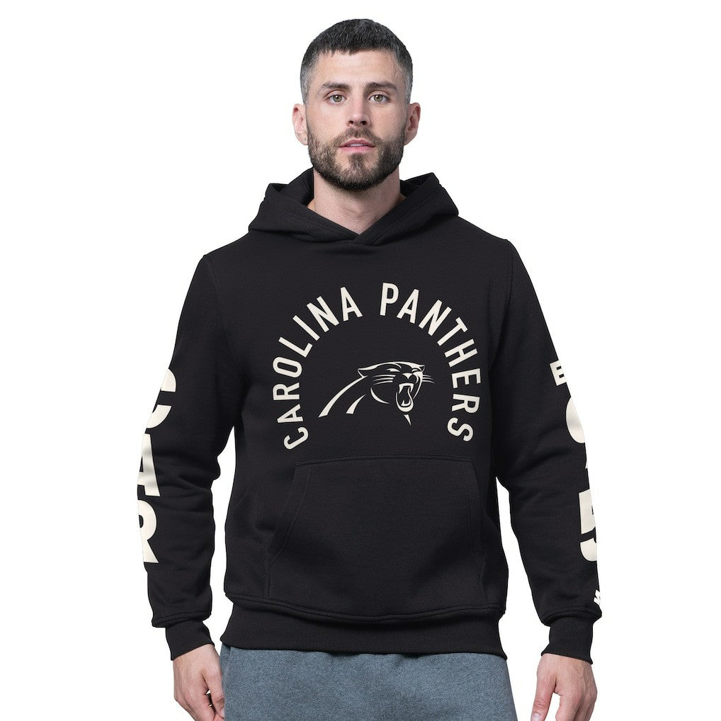 Carolina Panthers Starter Handoff Fleece Hoodie Sweatshirt - Black Hoodies