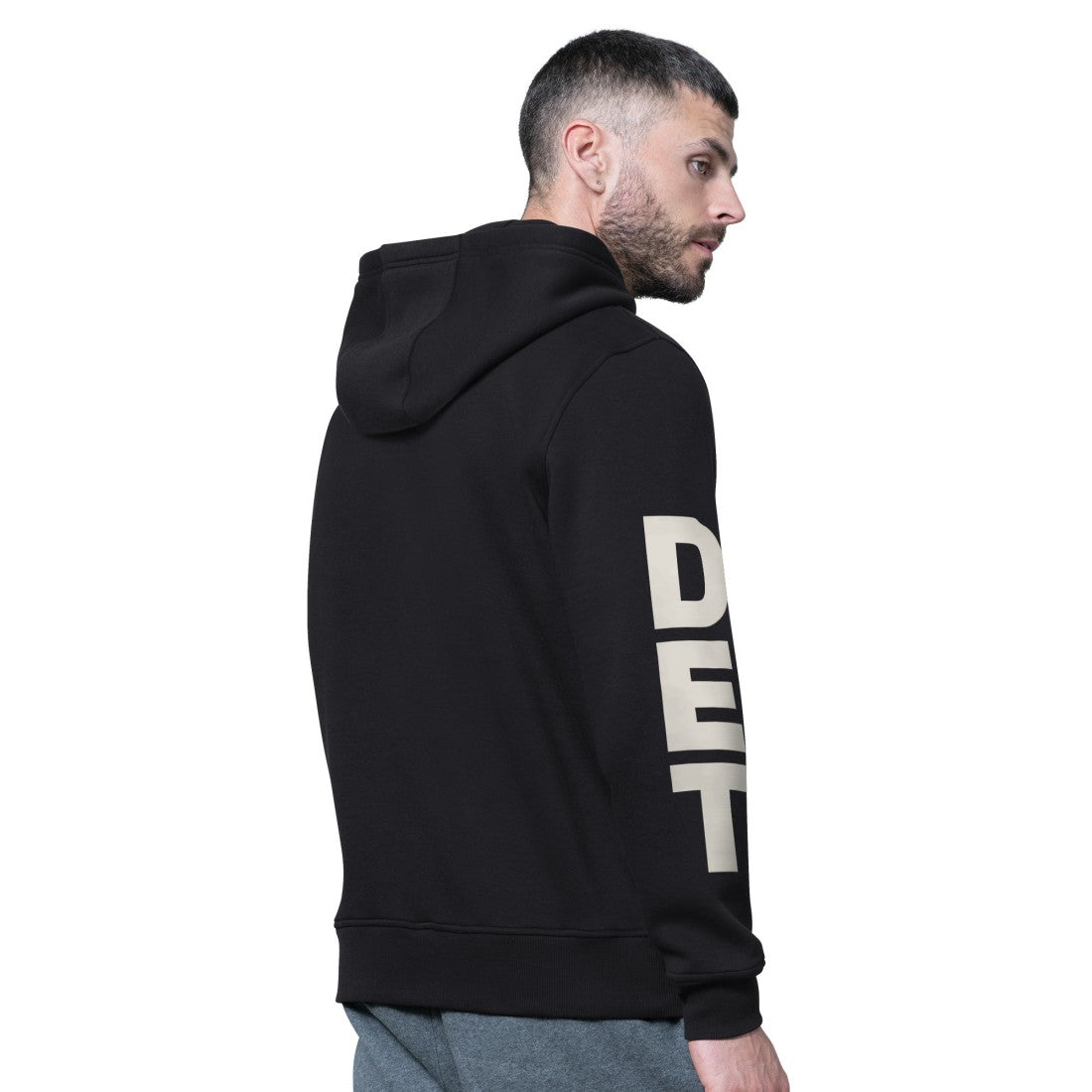 Detroit Lions Starter Handoff Fleece Hoodie Sweatshirt - Black Hoodies