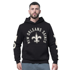 New Orleans Saints Starter Handoff Fleece Hoodie Sweatshirt - Black Hoodies