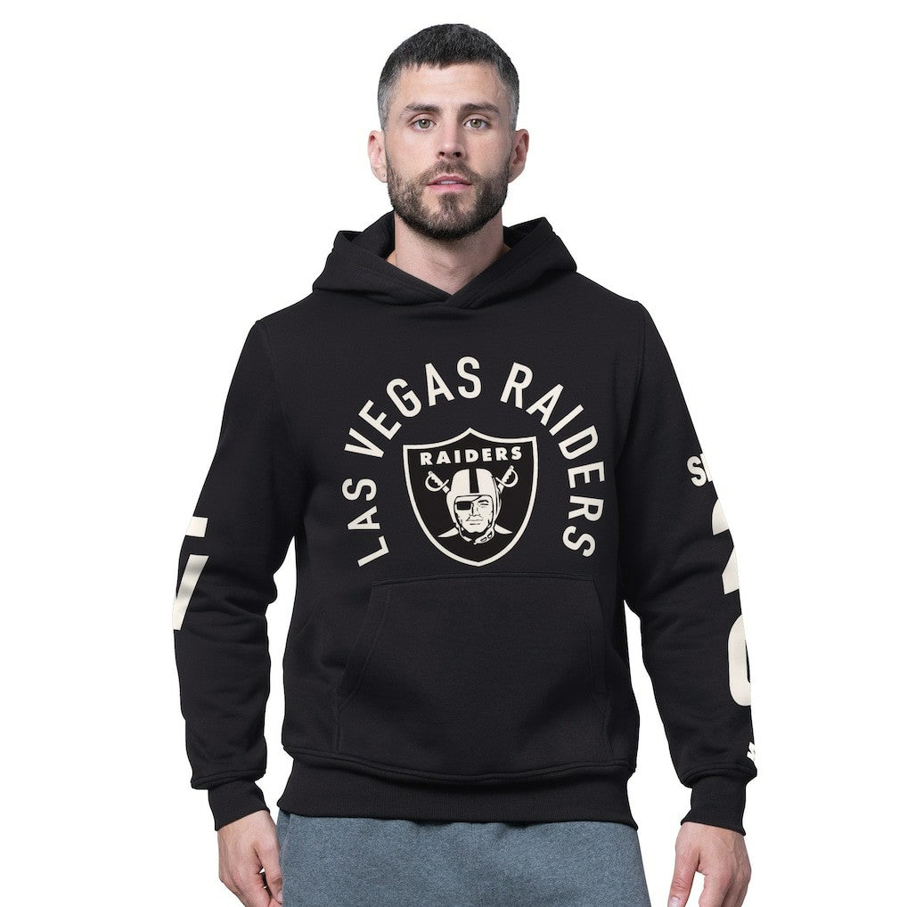 Las Vegas Raiders Starter Handoff Fleece Hoodie Sweatshirt - Black Hoodies