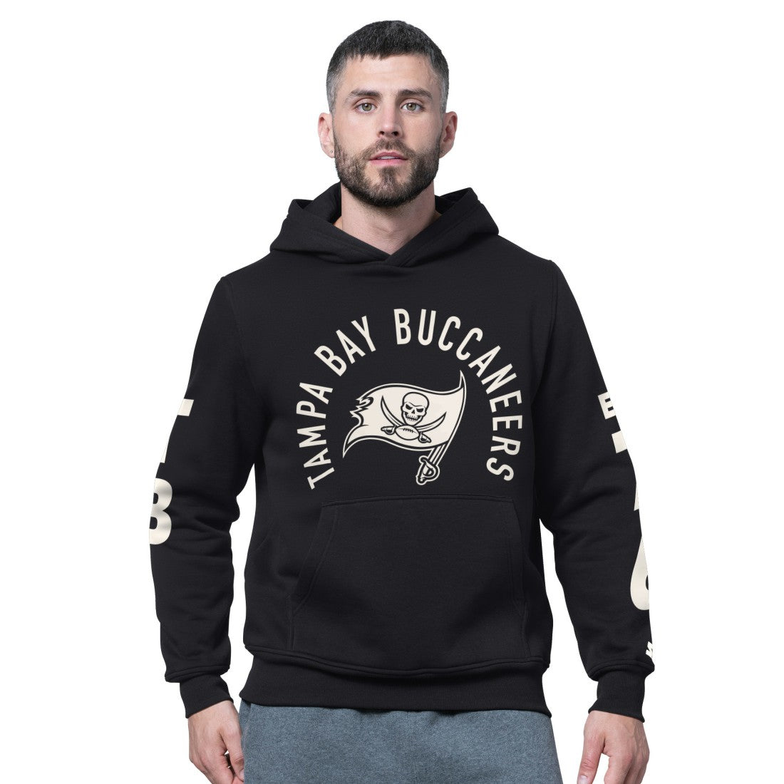 Tampa Bay Buccaneers Starter Handoff Fleece Hoodie Sweatshirt - Black Hoodies