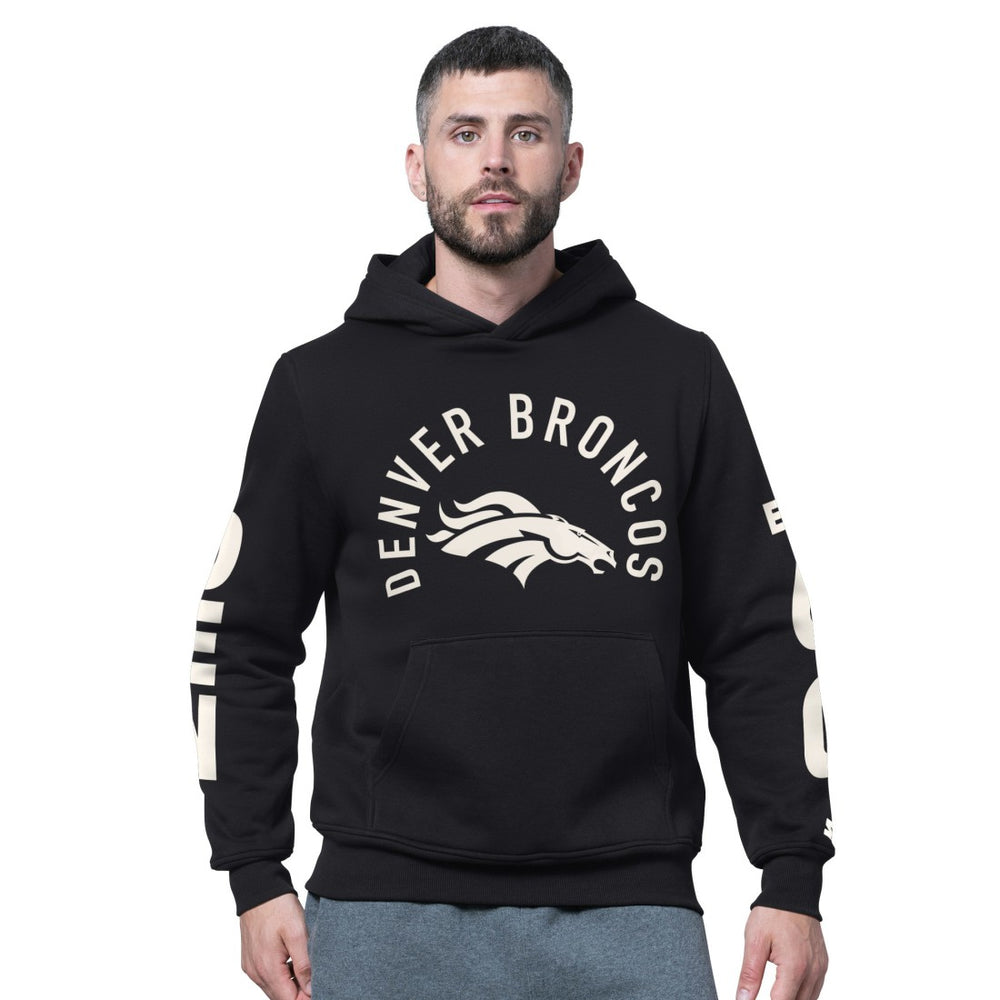 Denver Broncos Starter Handoff Fleece Hoodie Sweatshirt - Black Hoodies