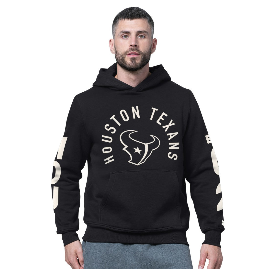 Houston Texans Starter Handoff Fleece Hoodie Sweatshirt - Black Hoodies