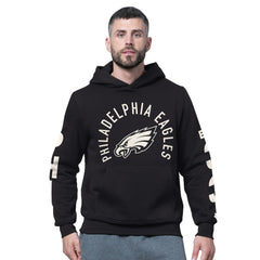 Philadelphia Eagles Starter Handoff Fleece Hoodie Sweatshirt - Black Hoodies