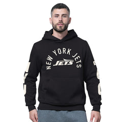 New York Jets Starter Handoff Fleece Hoodie Sweatshirt - Black Hoodies