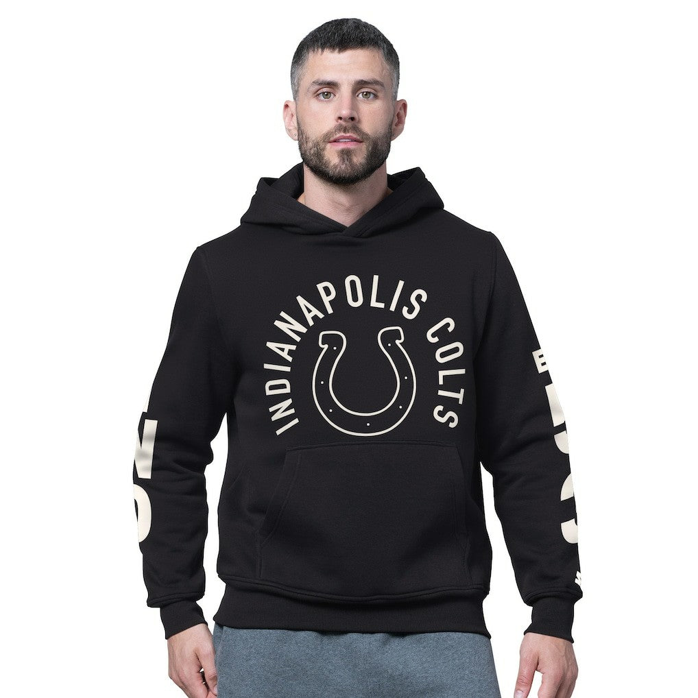 Indianapolis Colts Starter Handoff Fleece Hoodie Sweatshirt - Black Hoodies