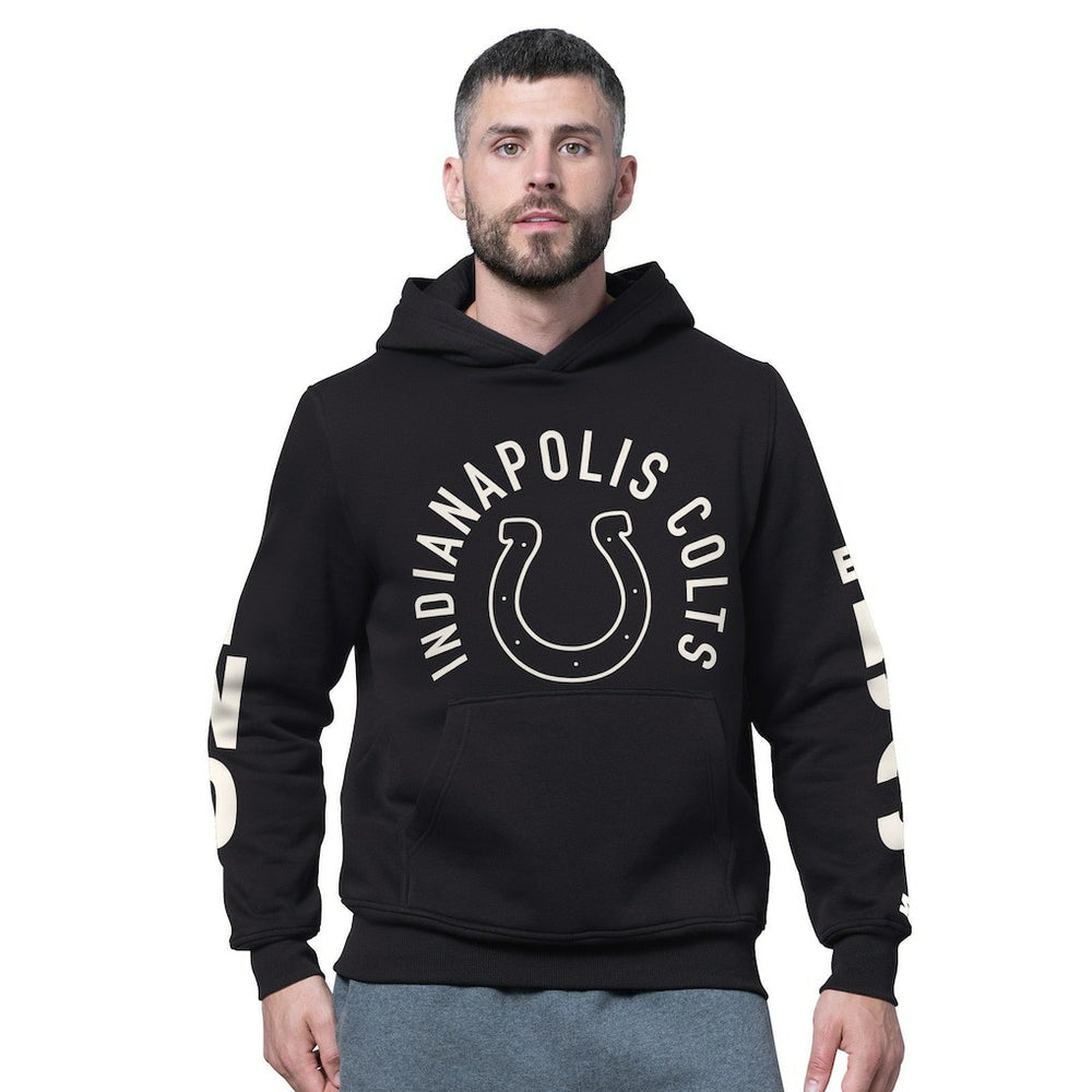 Indianapolis Colts Starter Handoff Fleece Hoodie Sweatshirt - Black Hoodies
