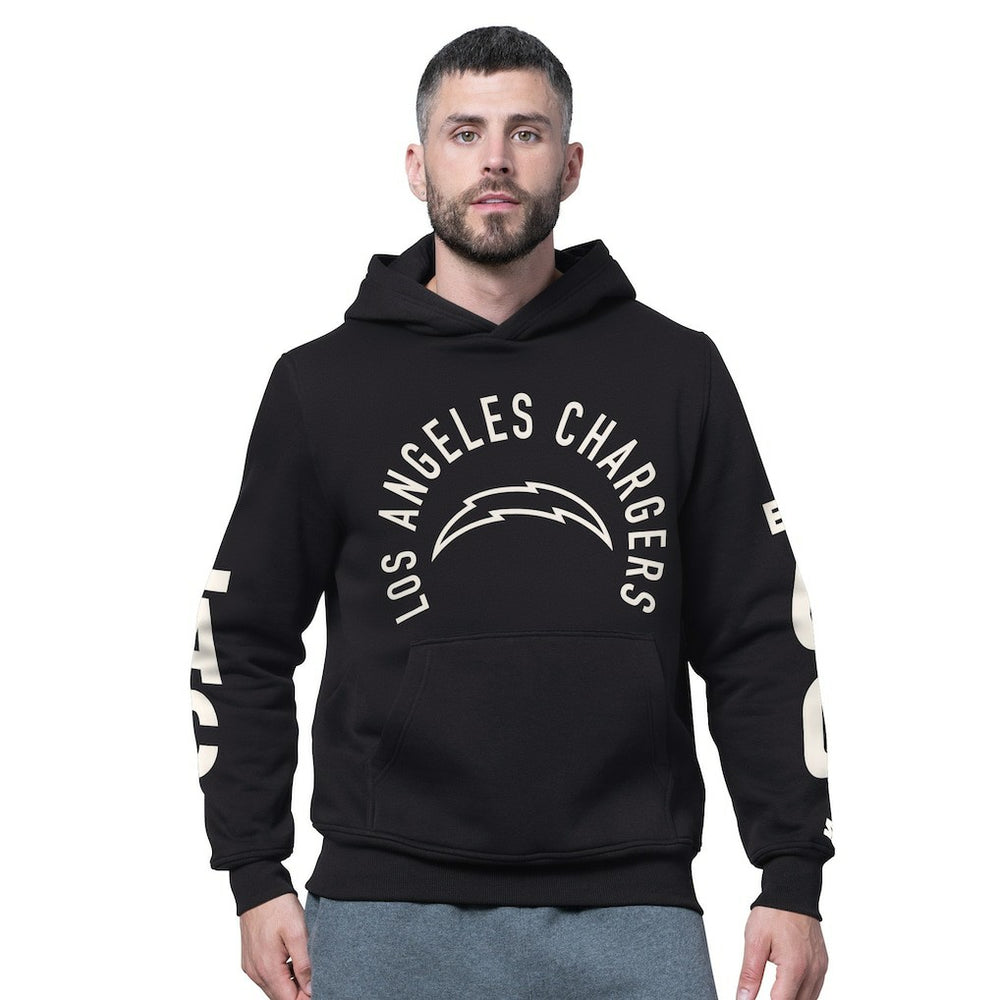 Los Angeles Chargers Starter Handoff Fleece Hoodie Sweatshirt - Black Hoodies