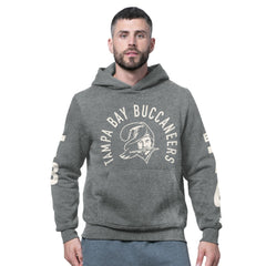 Tampa Bay Buccaneers Starter Handoff Vintage Logo Fleece Hoodie Sweatshirt - Charcoal Hoodies