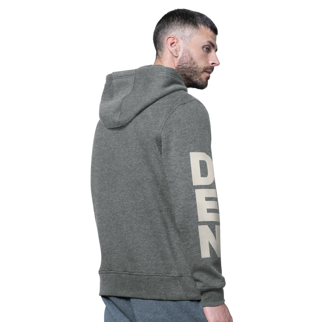 Denver Broncos Starter Handoff Vintage Logo Fleece Hoodie Sweatshirt - Charcoal Hoodies