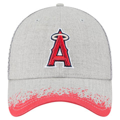 Los Angeles Angels New Era Visor Paint Splatter 39THIRTY Flex Hat - Gray Hats