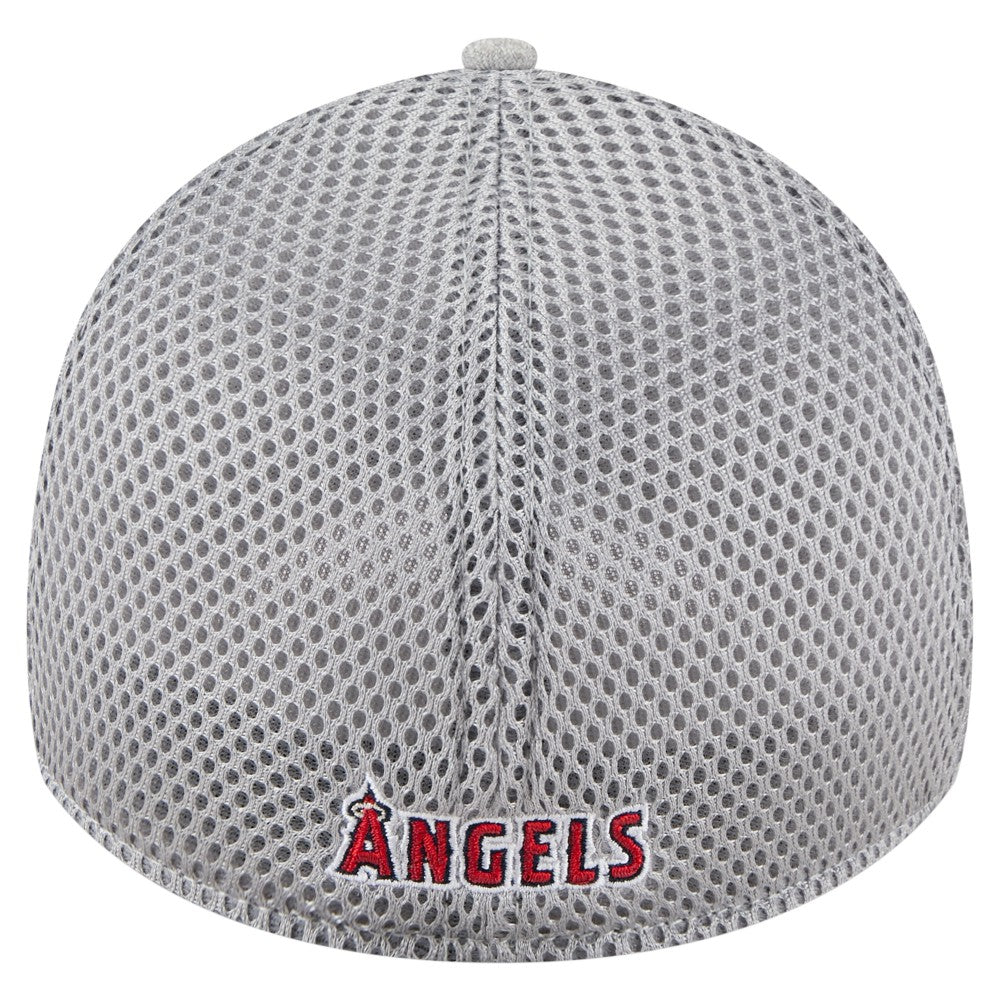 Los Angeles Angels New Era Visor Paint Splatter 39THIRTY Flex Hat - Gray Hats