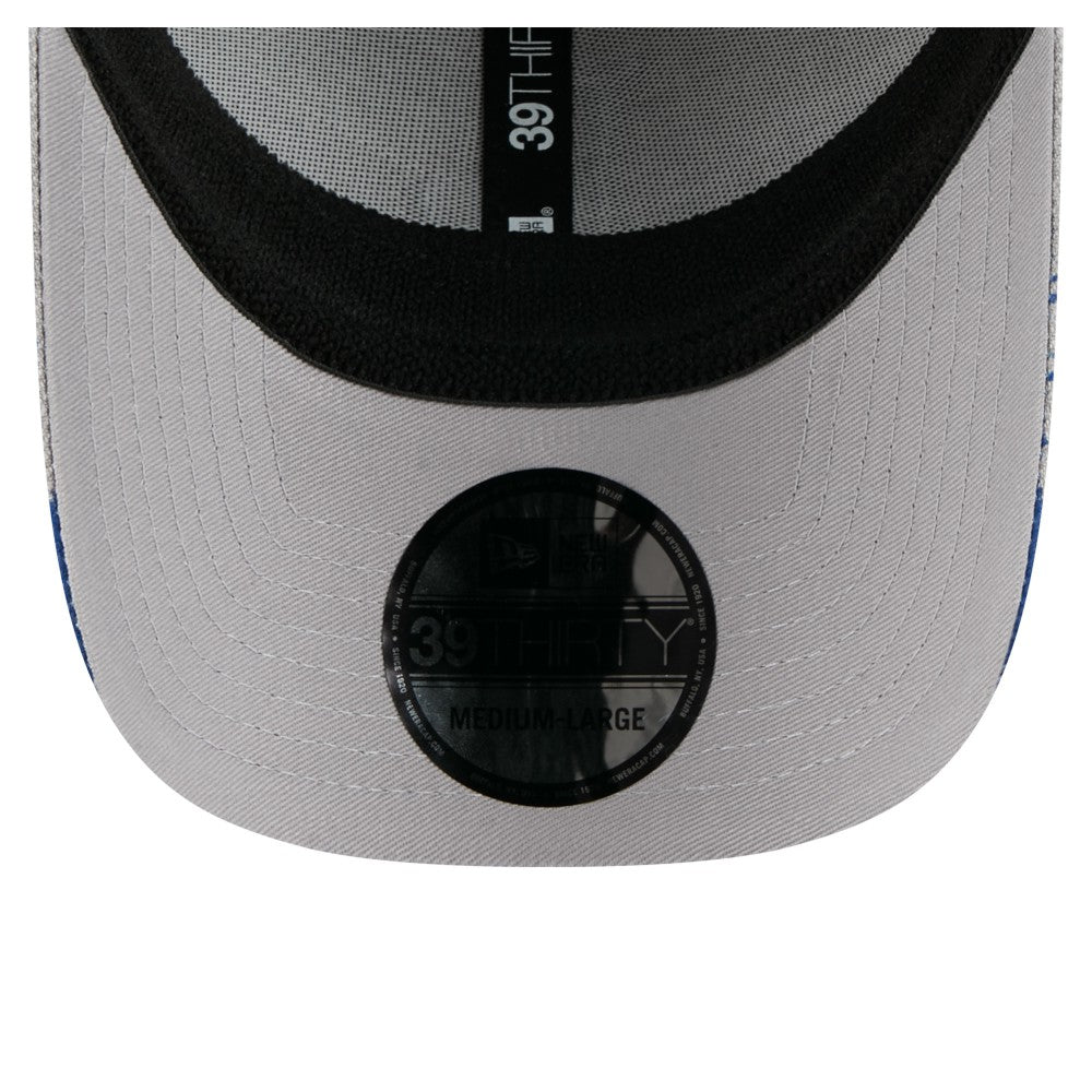 Los Angeles Dodgers New Era Visor Paint Splatter 39THIRTY Flex Hat - Gray Hats