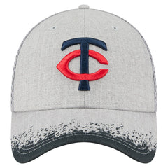 Minnesota Twins New Era Visor Paint Splatter 39THIRTY Flex Hat - Gray Hats