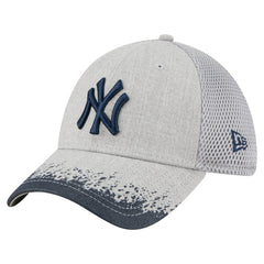 New York Yankees New Era Visor Paint Splatter 39THIRTY Flex Hat - Gray Hats