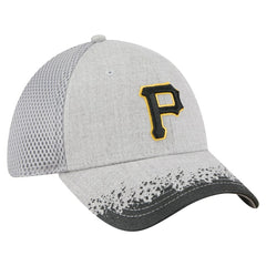 Pittsburgh Pirates New Era Visor Paint Splatter 39THIRTY Flex Hat - Gray Hats