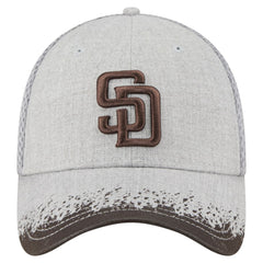 San Diego Padres New Era Visor Paint Splatter 39THIRTY Flex Hat - Gray Hats