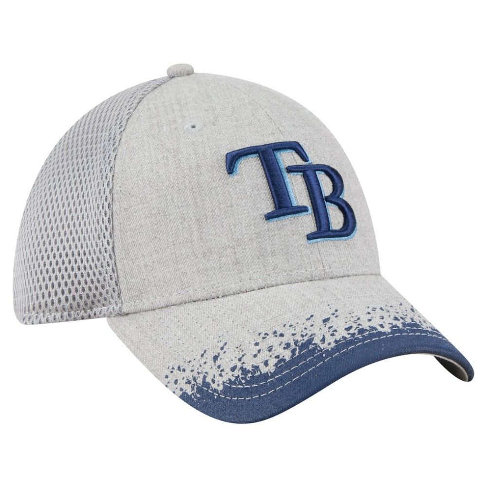 Tampa Bay Rays New Era Visor Paint Splatter 39THIRTY Flex Hat - Gray Hats