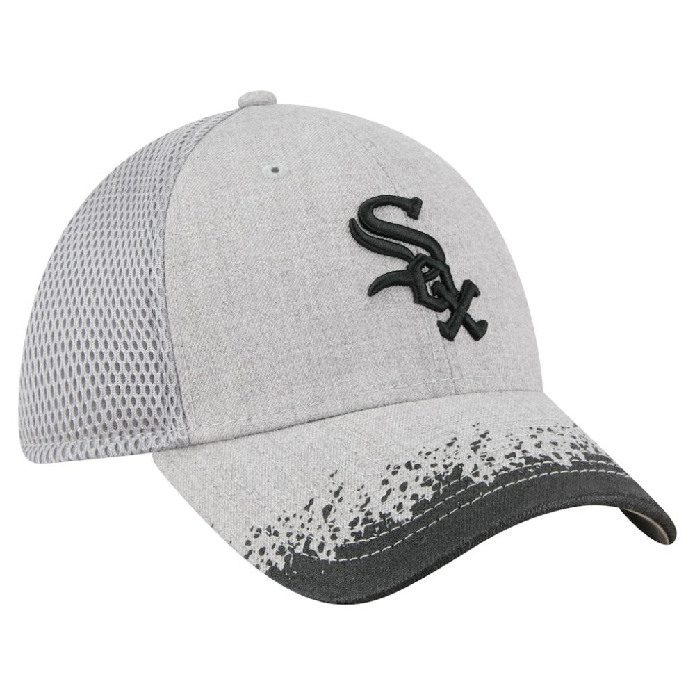 Chicago White Sox New Era Visor Paint Splatter 39THIRTY Flex Hat - Gray Hats