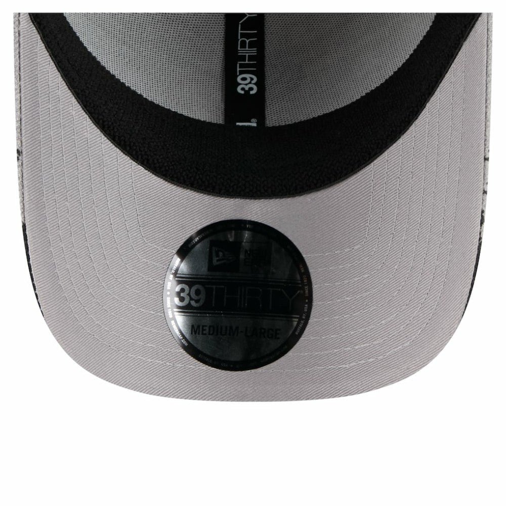 Chicago White Sox New Era Visor Paint Splatter 39THIRTY Flex Hat - Gray Hats