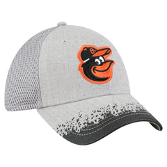 Baltimore Orioles New Era Visor Paint Splatter 39THIRTY Flex Hat - Gray Hats
