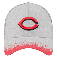 Cincinnati Reds New Era Visor Paint Splatter 39THIRTY Flex Hat - Gray Hats