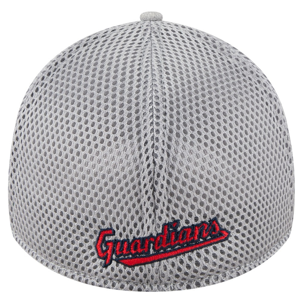 Cleveland Guardians New Era Visor Paint Splatter 39THIRTY Flex Hat - Gray Hats