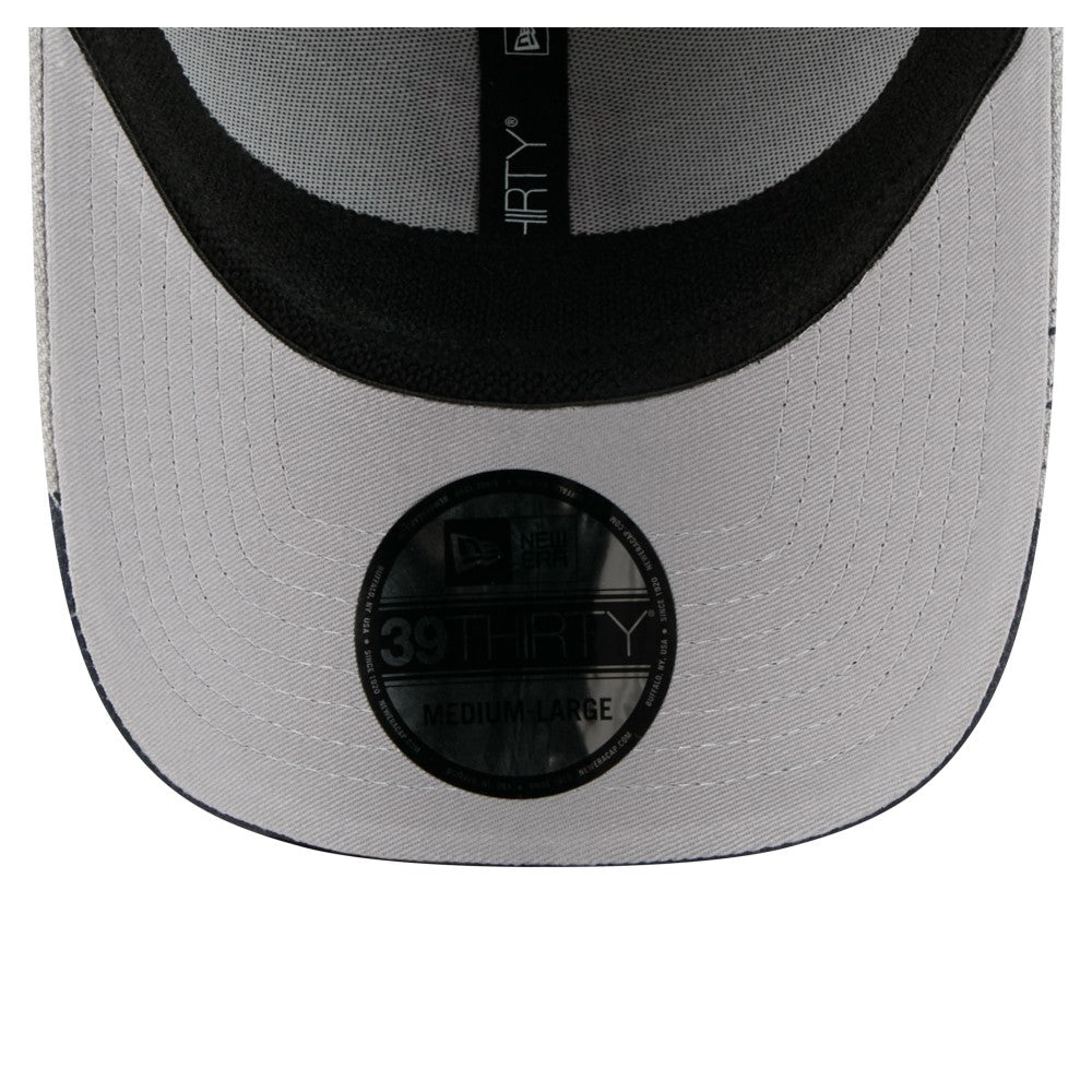 Cleveland Guardians New Era Visor Paint Splatter 39THIRTY Flex Hat - Gray Hats