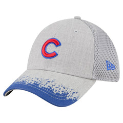 Chicago Cubs New Era Visor Paint Splatter 39THIRTY Flex Hat - Gray Hats