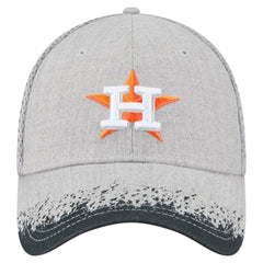 Houston Astros New Era Visor Paint Splatter 39THIRTY Flex Hat - Gray Hats