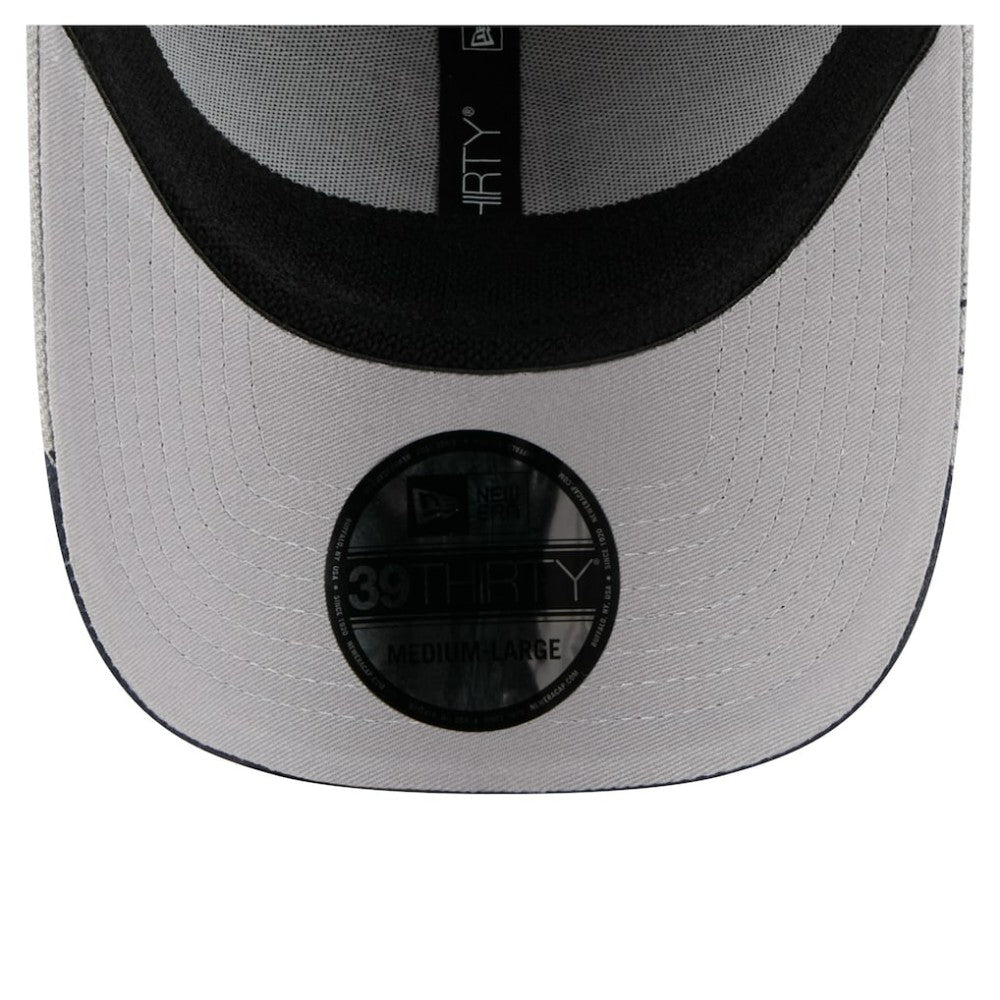 Houston Astros New Era Visor Paint Splatter 39THIRTY Flex Hat - Gray Hats