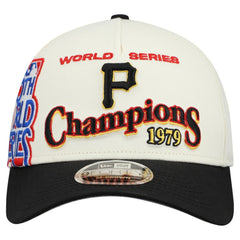 Pittsburgh Pirates New Era World Series 9FORTY M-Crown Adjustable Hat - Cream/Black Hats