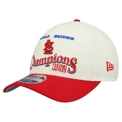 St. Louis Cardinals New Era World Series 9FORTY M-Crown Adjustable Hat - Cream/Red Hats