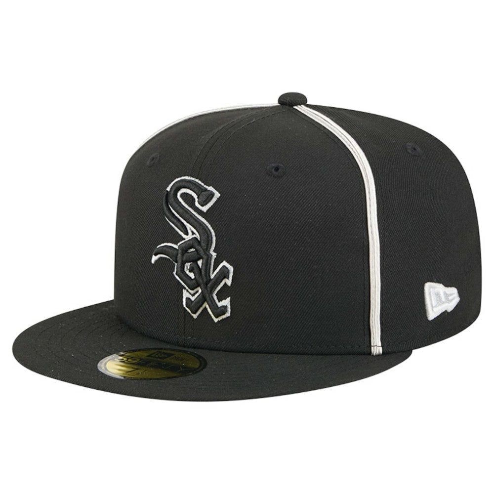 Chicago White Sox New Era Soutache 59FIFTY Fitted Hat - Black Hats