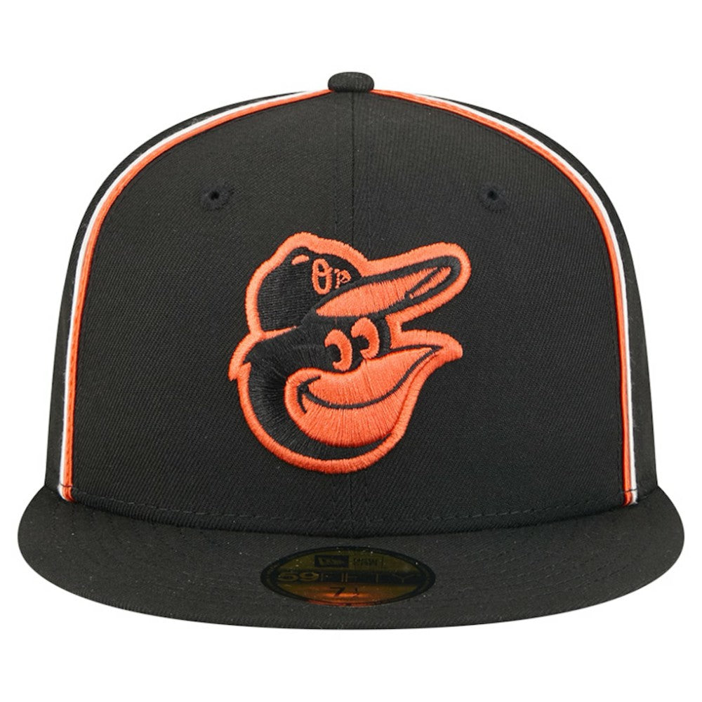 Baltimore Orioles New Era Soutache 59FIFTY Fitted Hat - Black Hats