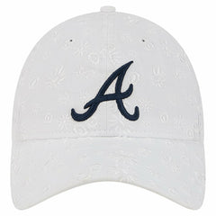 Atlanta Braves New Era Women's Floral Mesh 9TWENTY Adjustable Hat - White Hats