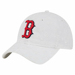 Boston Red Sox New Era Women's Floral Mesh 9TWENTY Adjustable Hat - White Hats