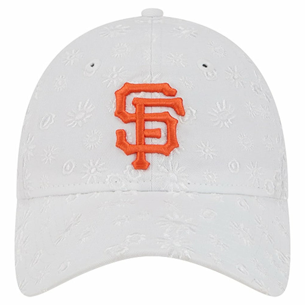 San Francisco Giants New Era Women's Floral Mesh 9TWENTY Adjustable Hat - White Hats