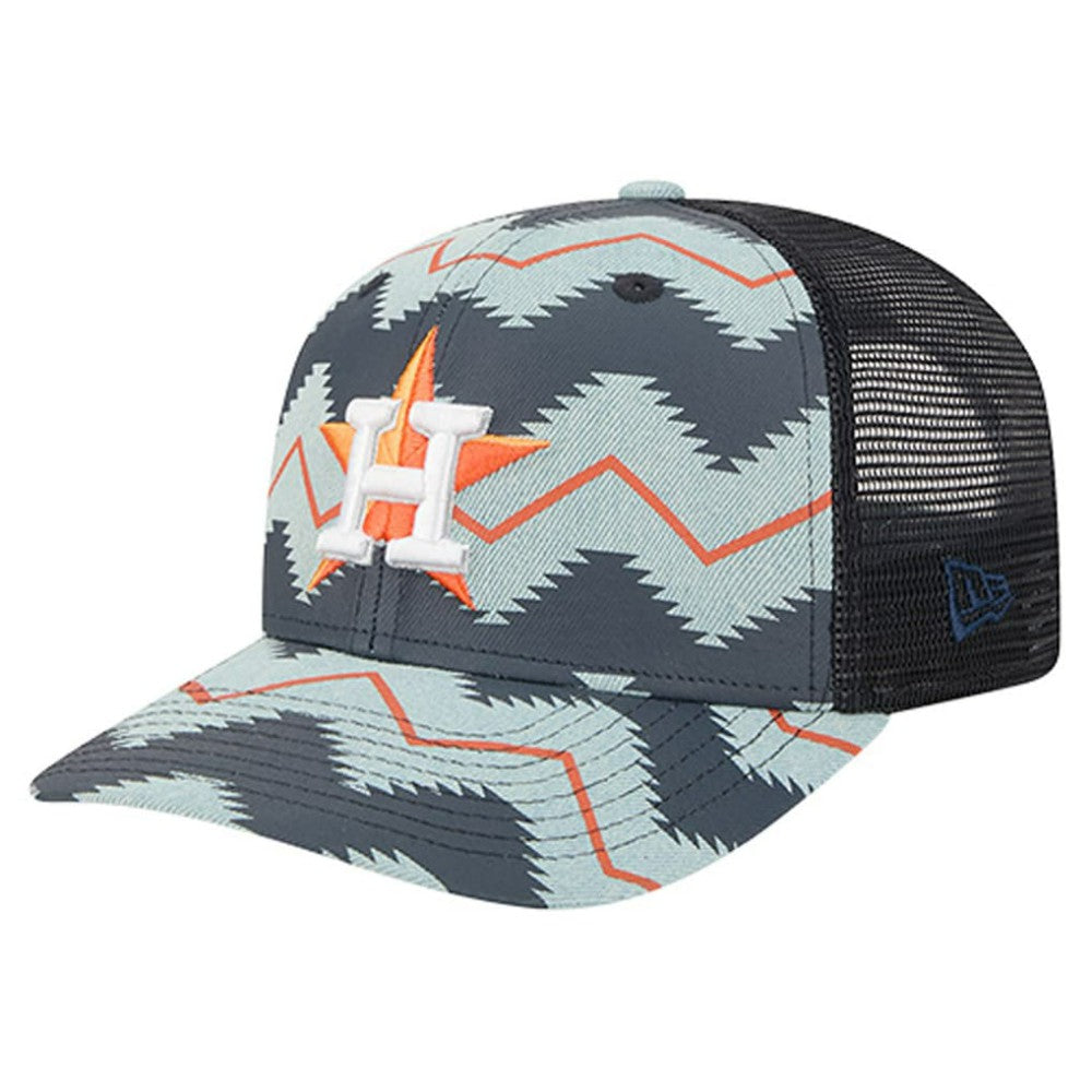 Houston Astros New Era Aztec Denim 9SEVENTY Adjustable Hat - Denim/Navy Hats