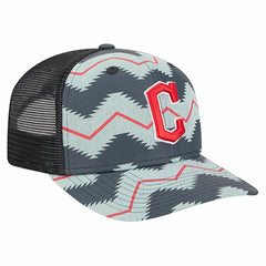Cleveland Guardians New Era Aztec Denim 9SEVENTY Adjustable Hat - Denim/Navy Hats