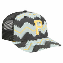 Pittsburgh Pirates New Era Aztec Denim 9SEVENTY Adjustable Hat - Denim/Black Hats