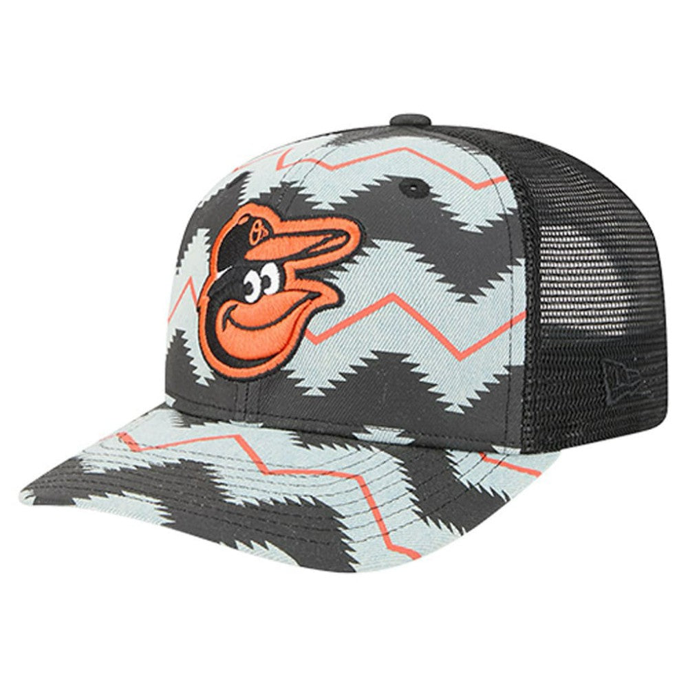 Baltimore Orioles New Era Aztec Denim 9SEVENTY Adjustable Hat - Denim/Black Hats