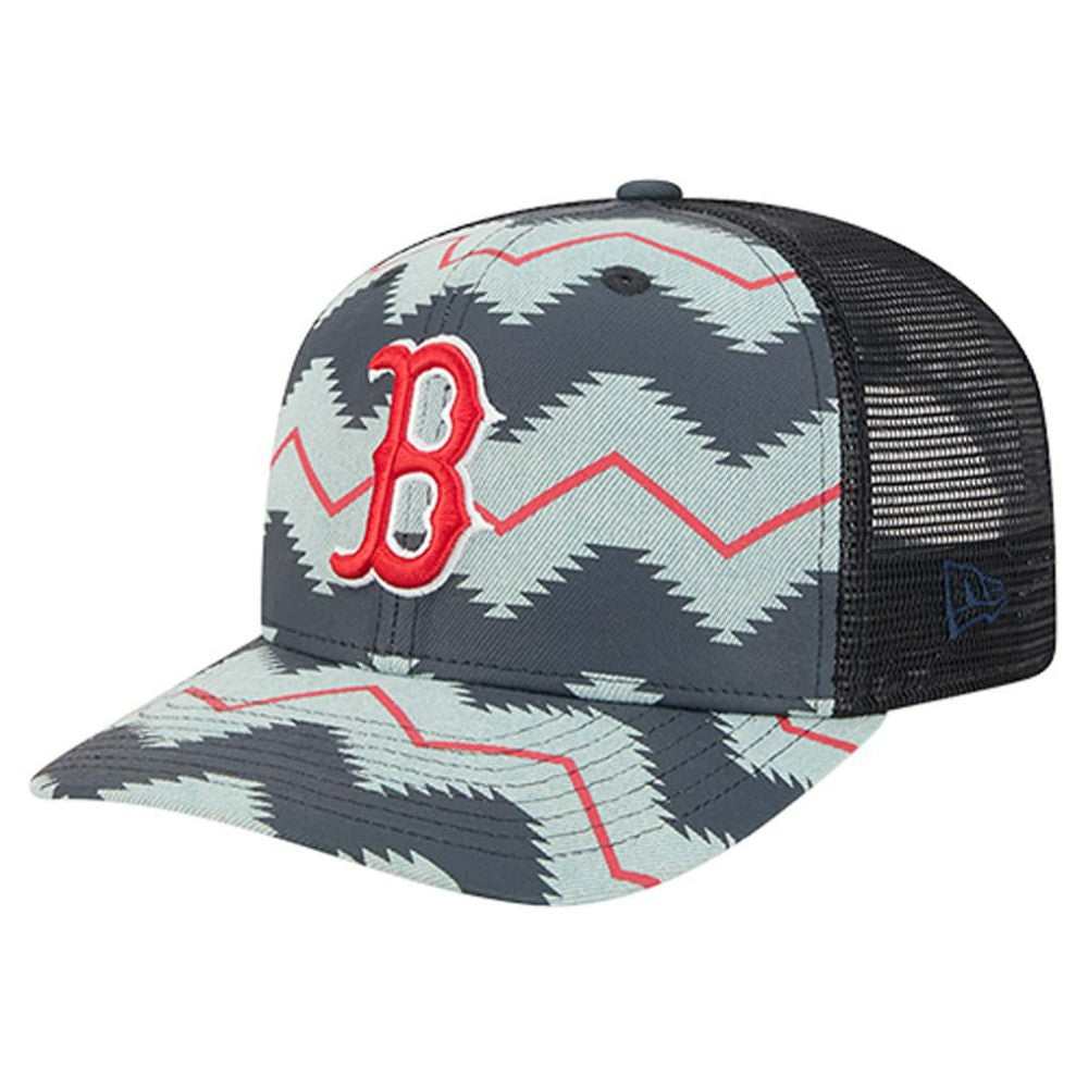 Boston Red Sox New Era Aztec Denim 9SEVENTY Adjustable Hat - Denim/Navy Hats