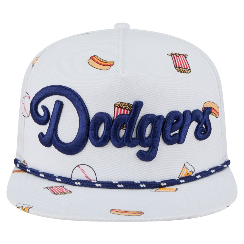 Los Angeles Dodgers New Era Team Cheer Rope 19TWENTY Adjustable Hat - White Hats