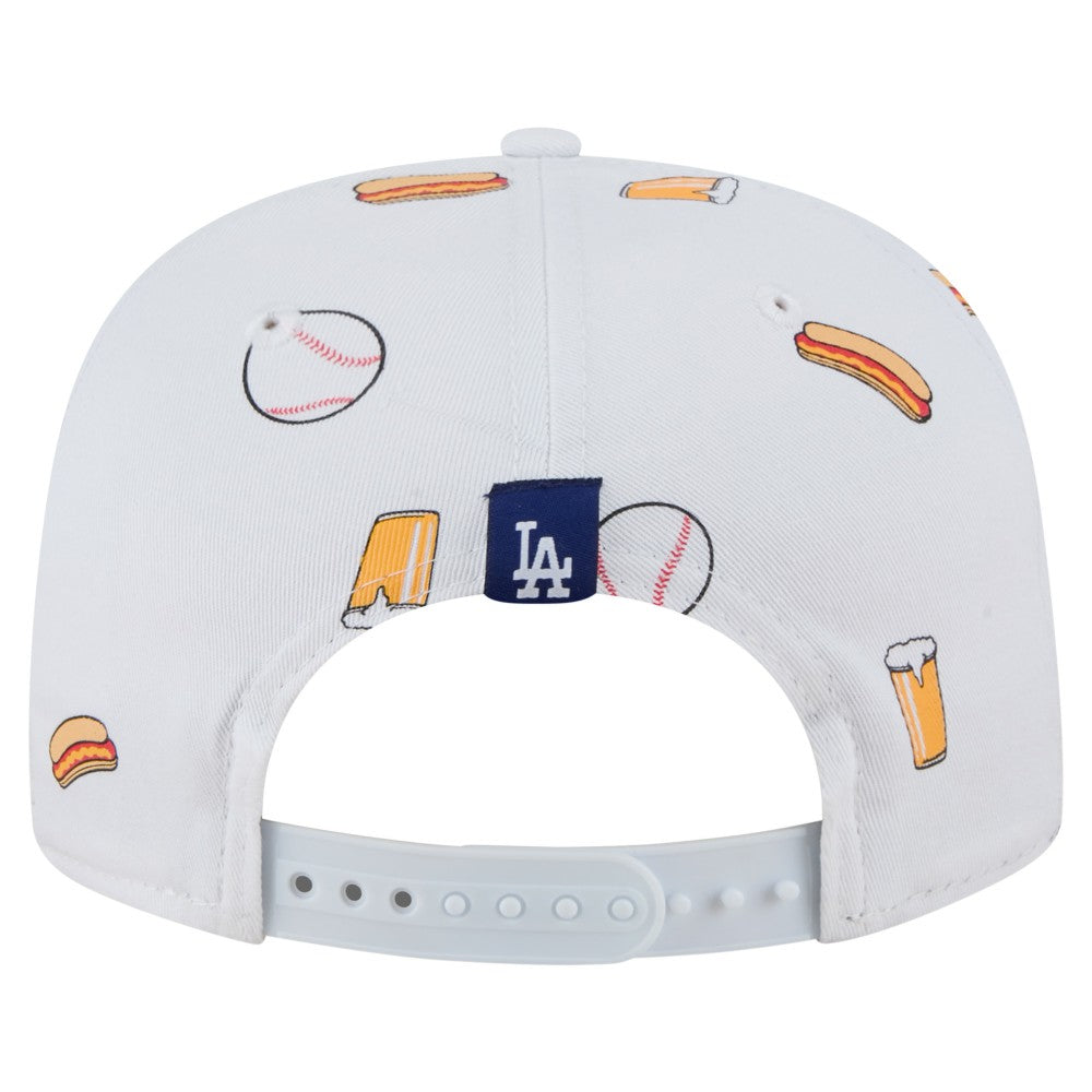 Los Angeles Dodgers New Era Team Cheer Rope 19TWENTY Adjustable Hat - White Hats