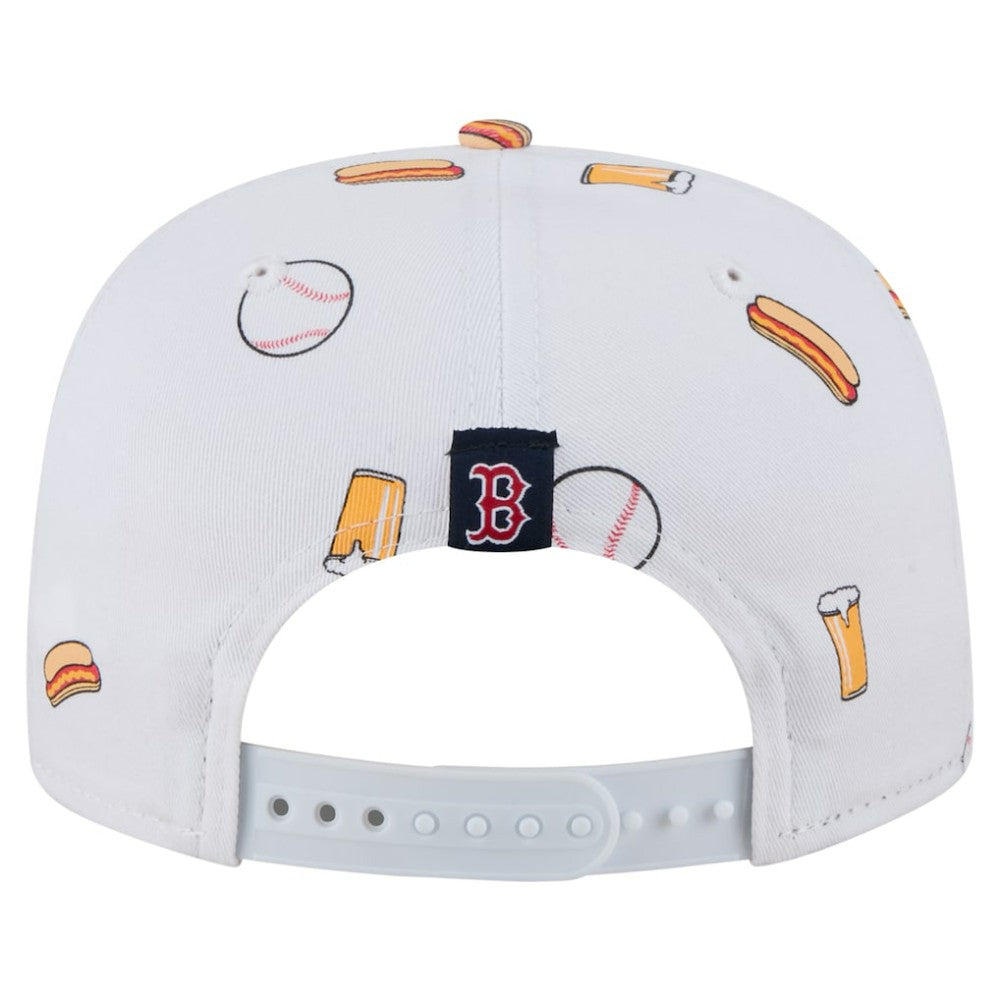 Boston Red Sox New Era Team Cheer Rope 19TWENTY Adjustable Hat - White Hats