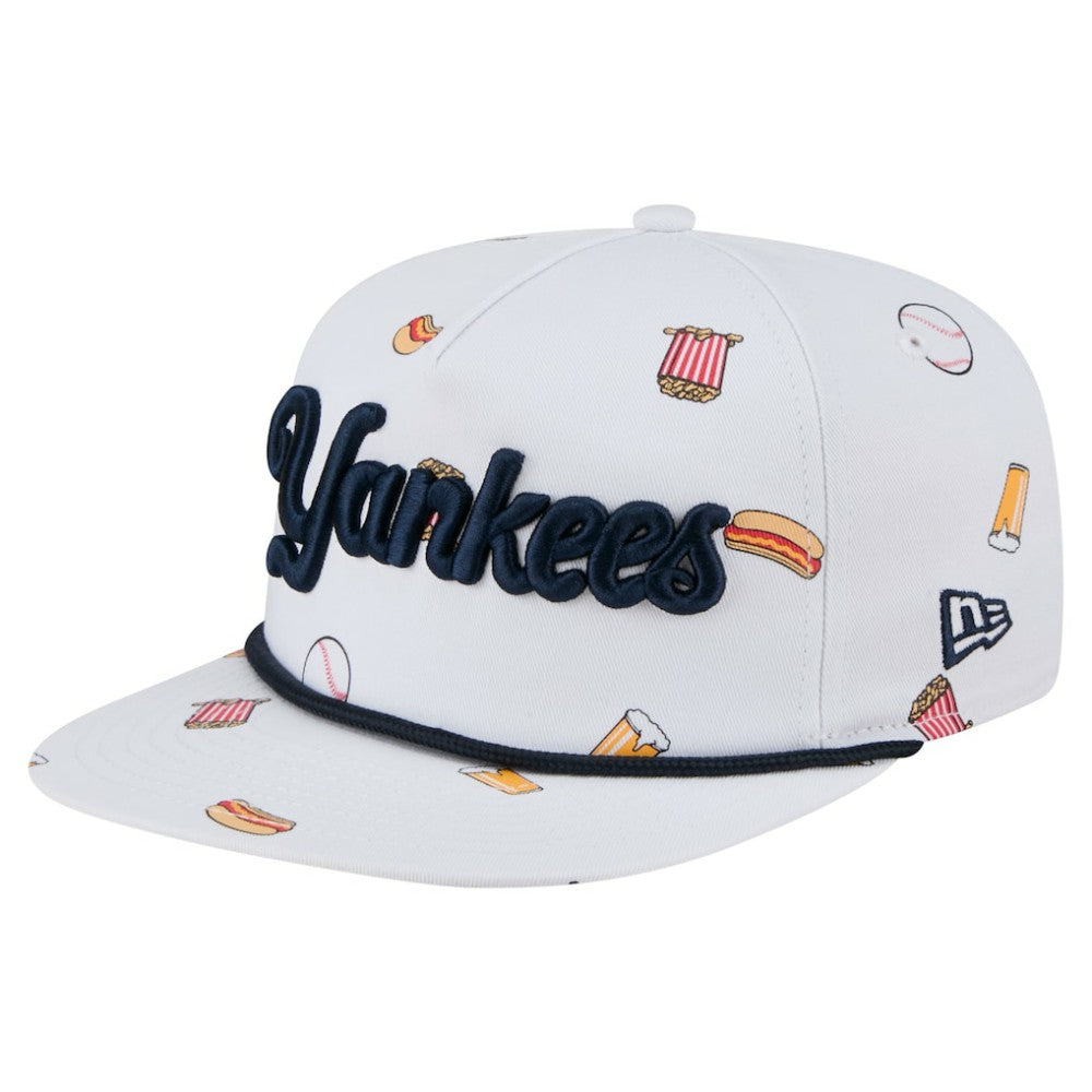 New York Yankees New Era Team Cheer Rope 19TWENTY Adjustable Hat - White Hats