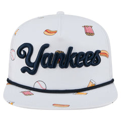 New York Yankees New Era Team Cheer Rope 19TWENTY Adjustable Hat - White Hats